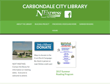 Tablet Screenshot of carbondalecitylibrary.org